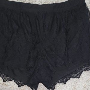 Torrid Black Lace Shorts